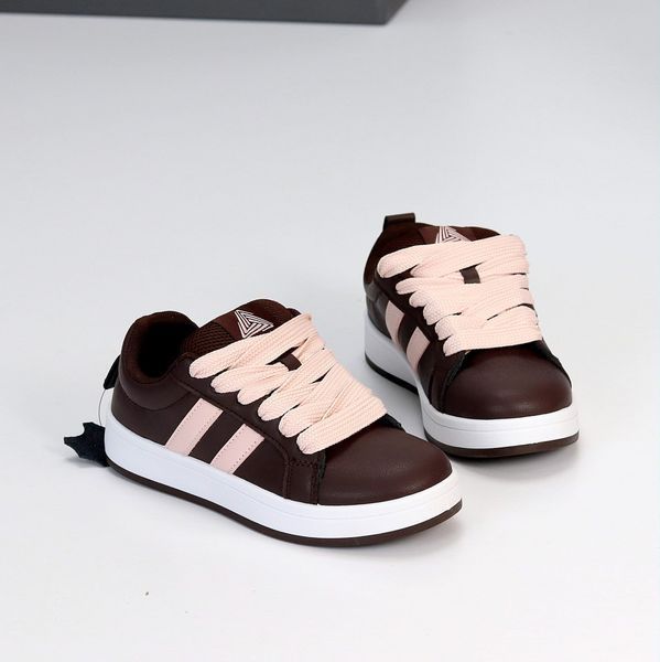 Кожаные кеды на платформе Ш28035 фото